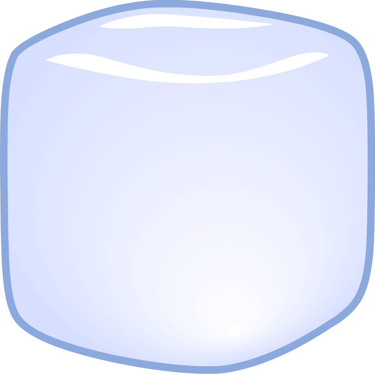 Single Ice Cube Illustration PNG