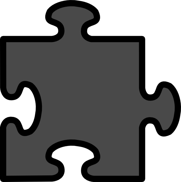 Single Jigsaw Piece Icon SVG