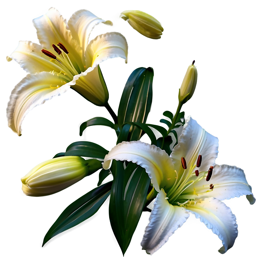 Single Lily Flower Png Dhy PNG