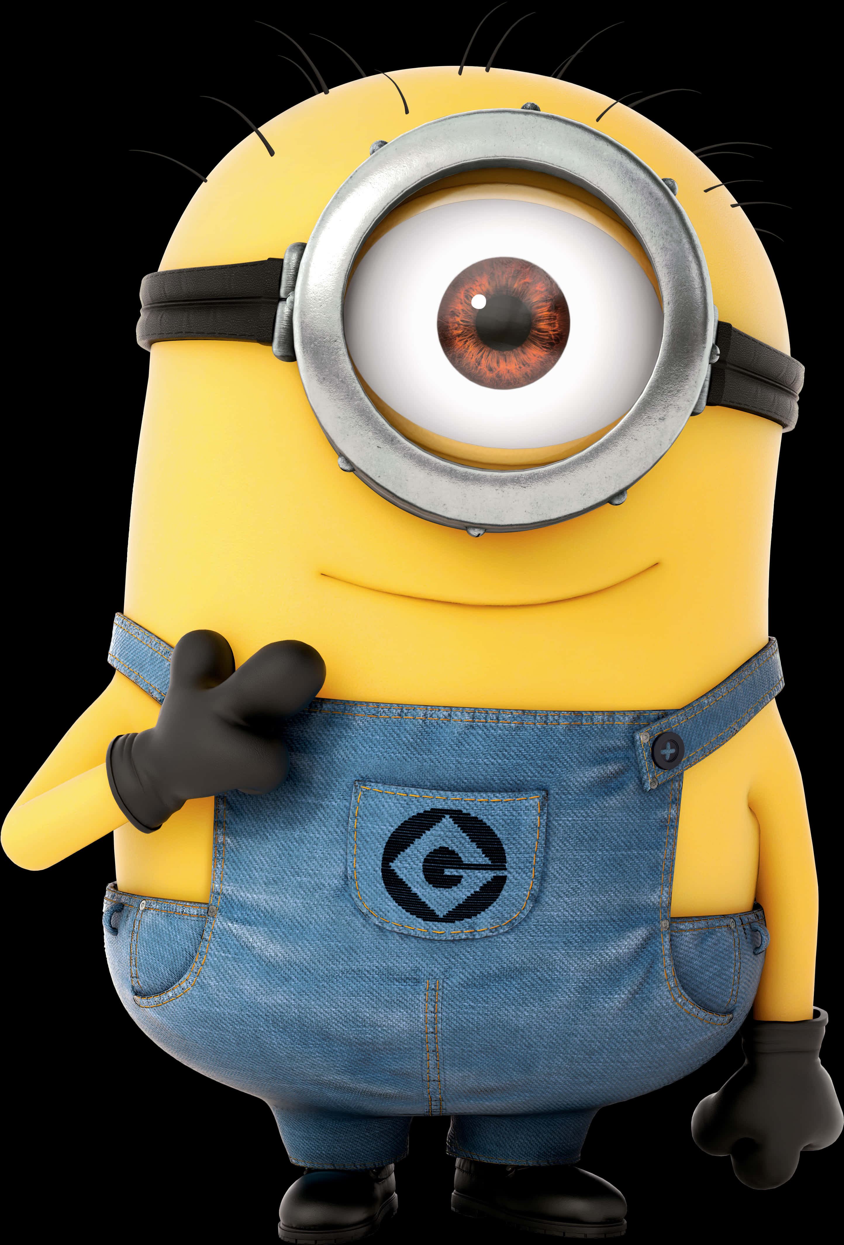 Single Minion Standing Clipart PNG
