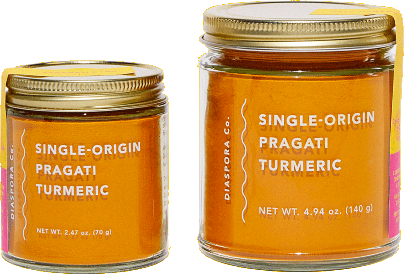 Single Origin Pragati Turmeric Jars PNG