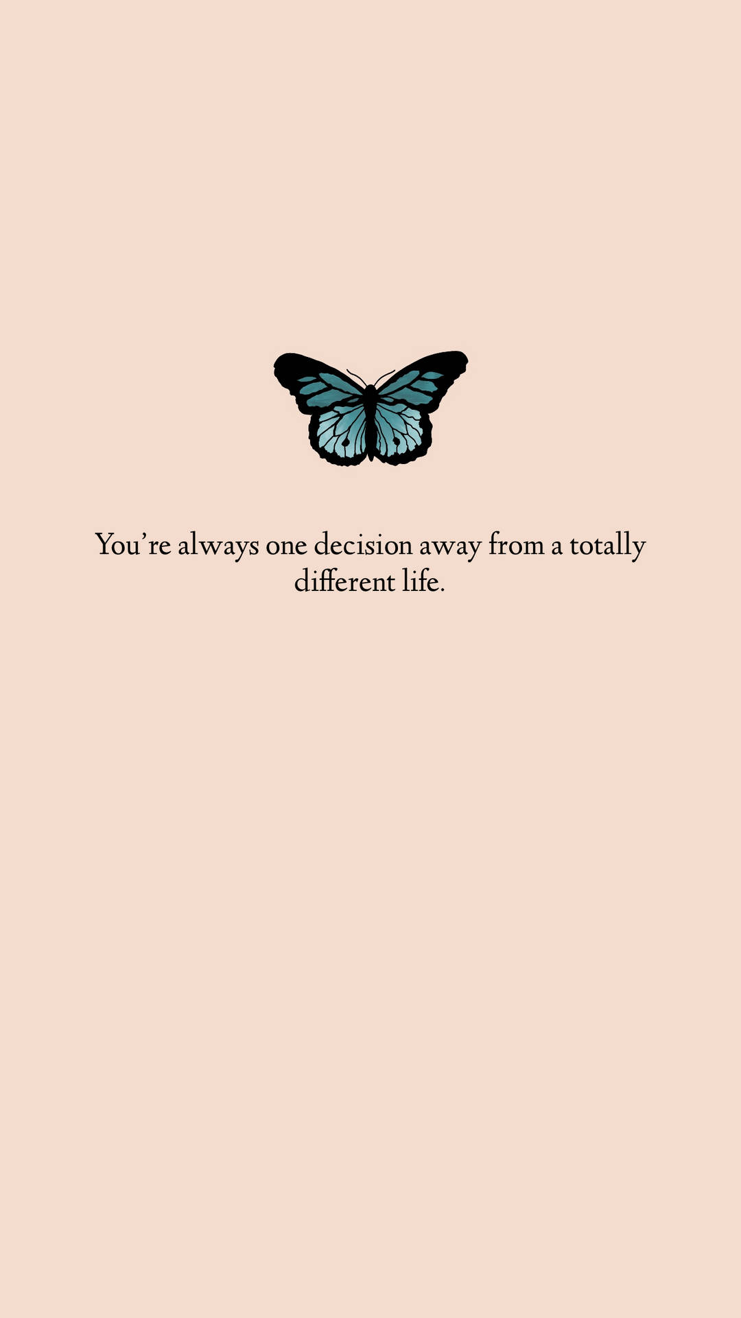 Motivational Quote on Decisions Wallpaper