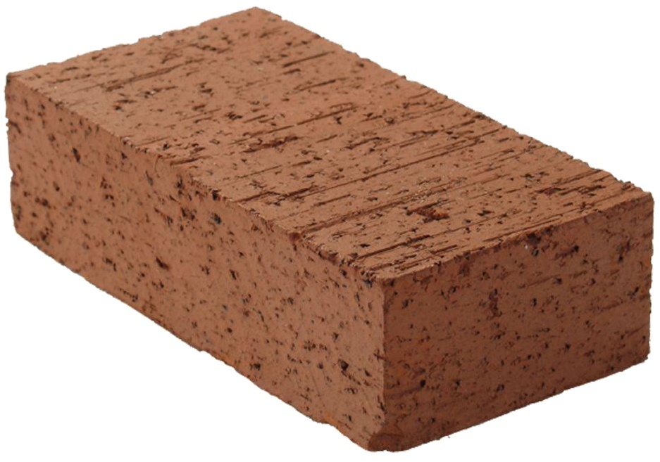 Single Red Brick Isolated PNG