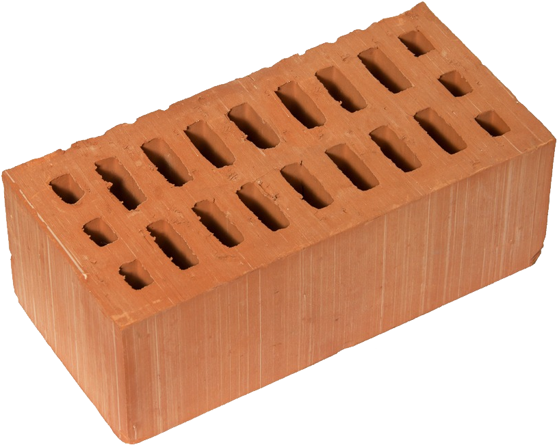Single Red Clay Brick PNG