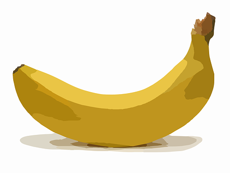 Single Ripe Banana Illustration PNG
