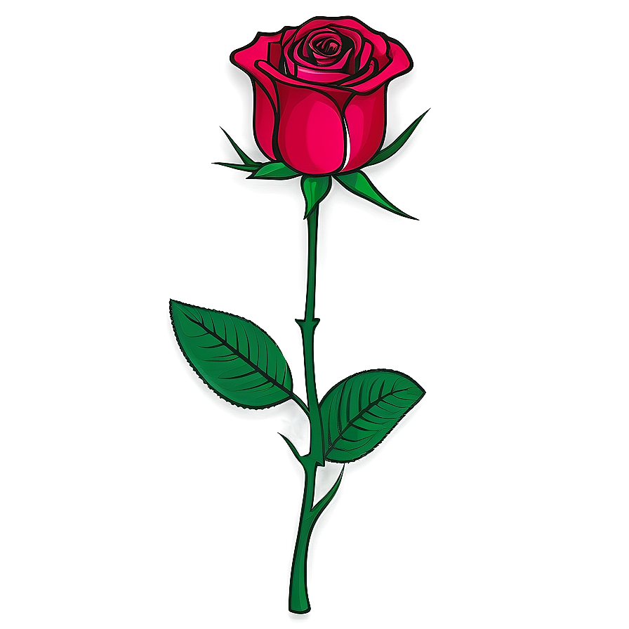 Single Rose Clipart Png 2 PNG
