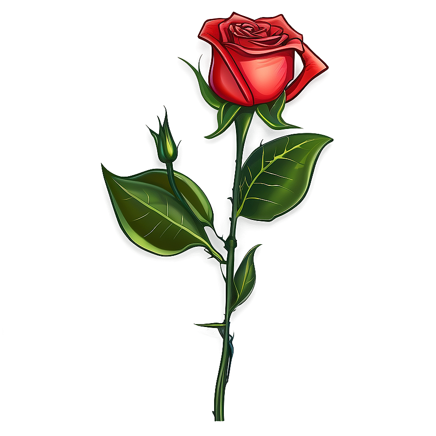 Download Single Rose Stem Png 05042024 