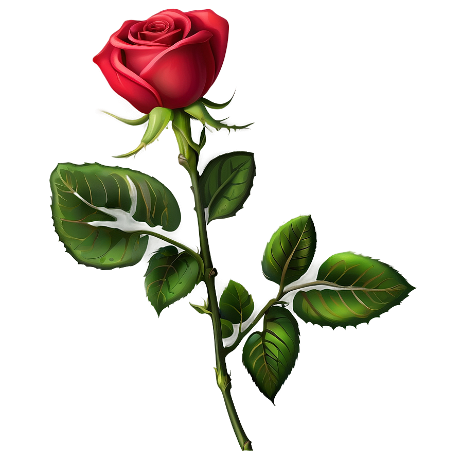 Download Single Rose Stem Png 41 | Wallpapers.com