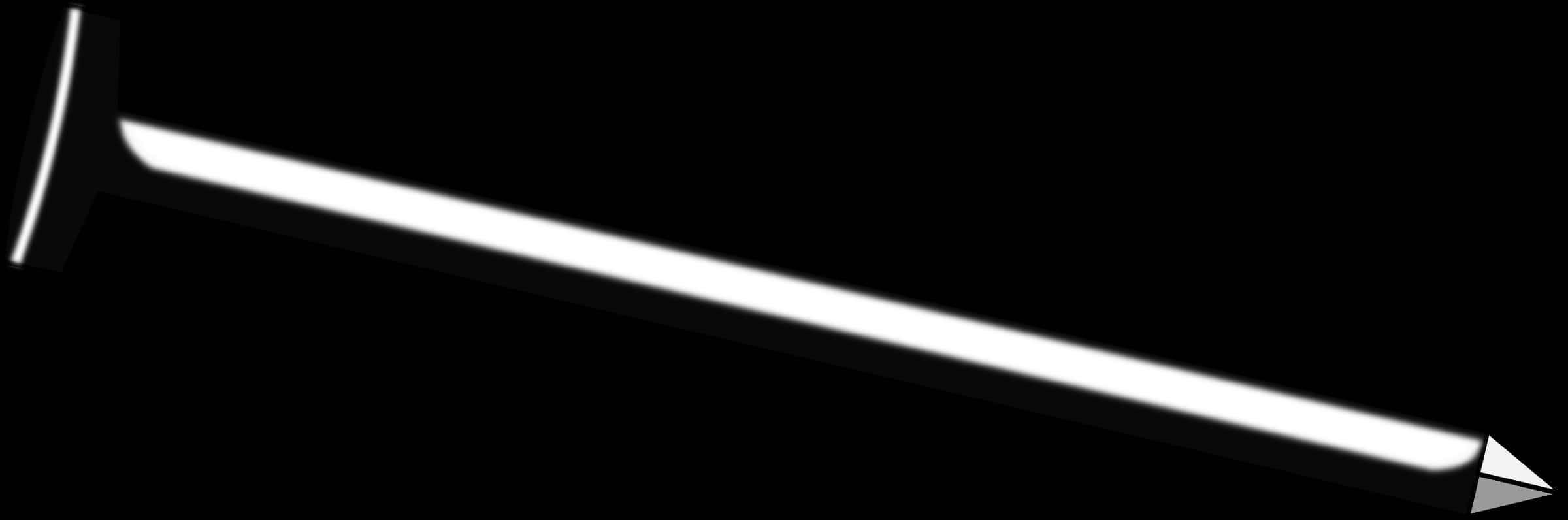 Single Steel Nail Black Background PNG