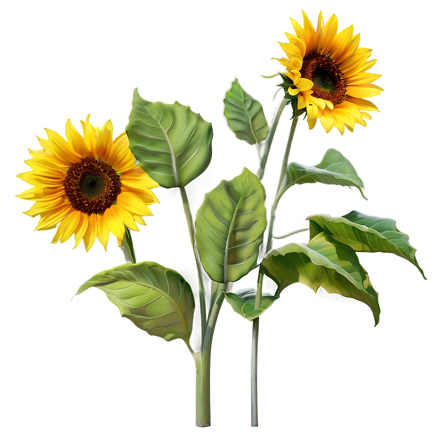 Single Sunflower Png 7 PNG