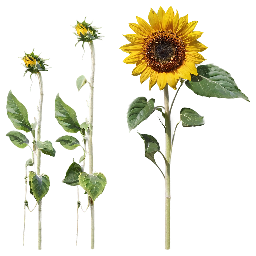 Single Sunflower Png Jjt21 PNG