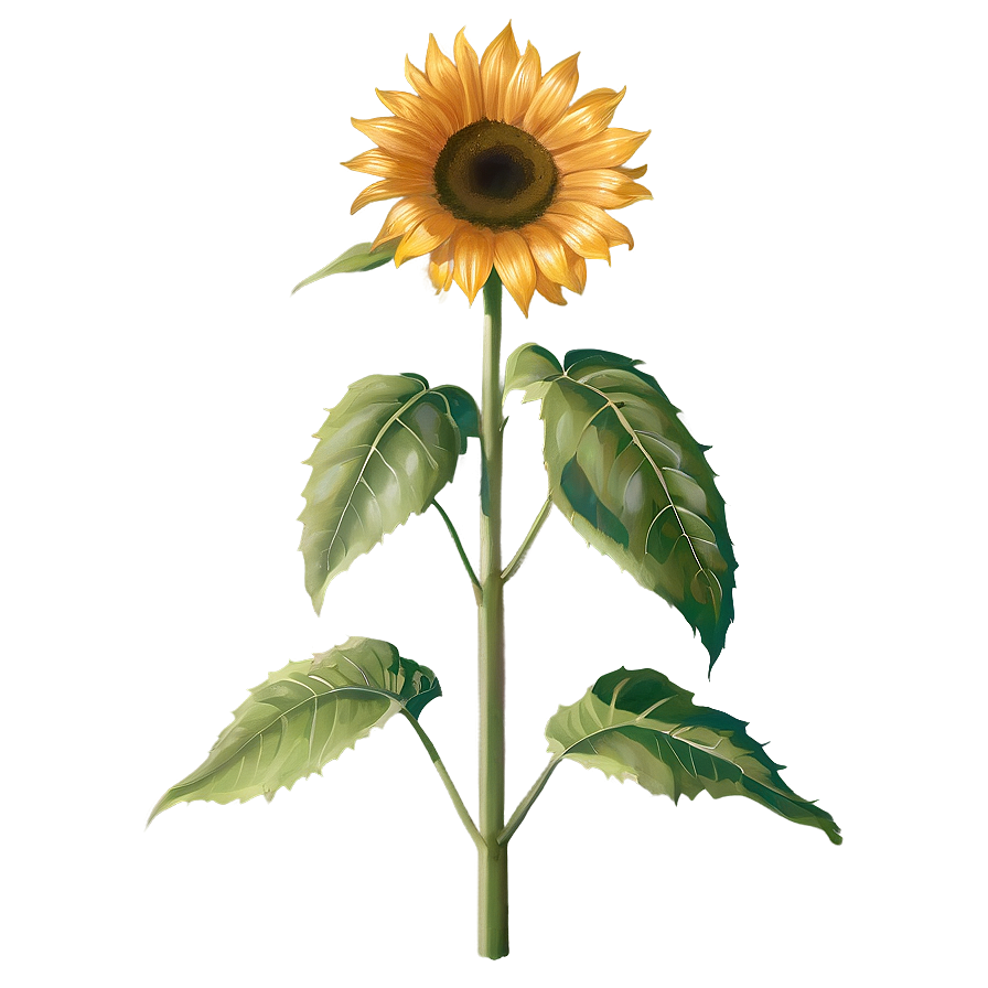 Single Sunflower Transparent Png Cmk PNG