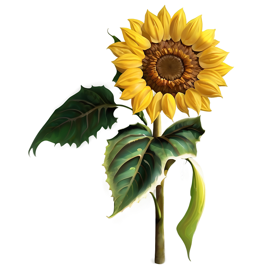 Single Sunflower Transparent Png Rgg PNG