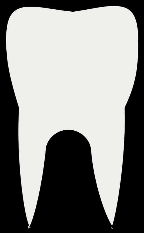 Single Tooth Icon Black Background PNG