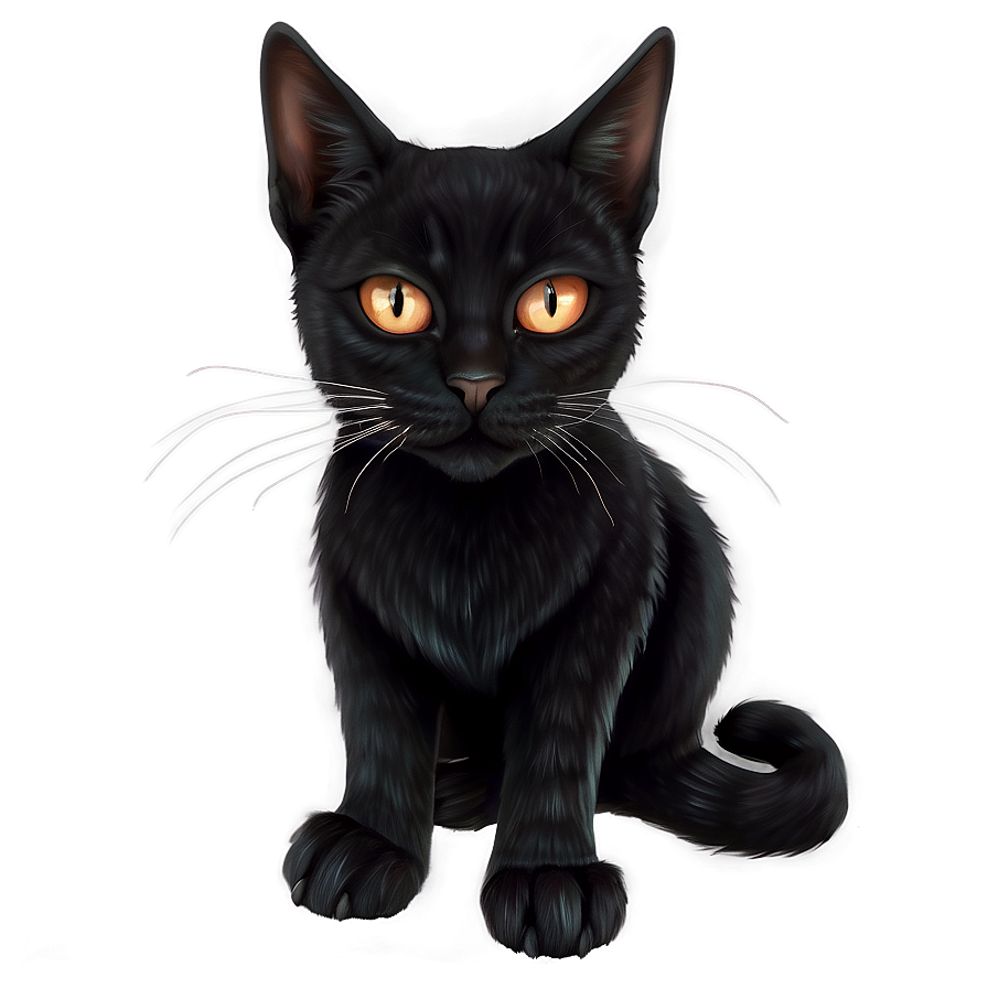 Download Sinister Black Cat Png 05062024 | Wallpapers.com