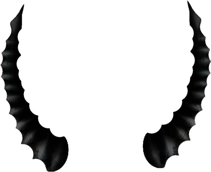 Sinister Black Horns Silhouette PNG
