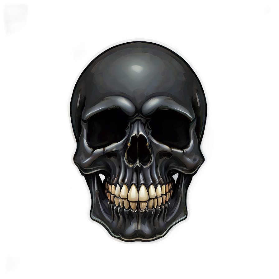 Sinister Black Skull Image Png Cub PNG