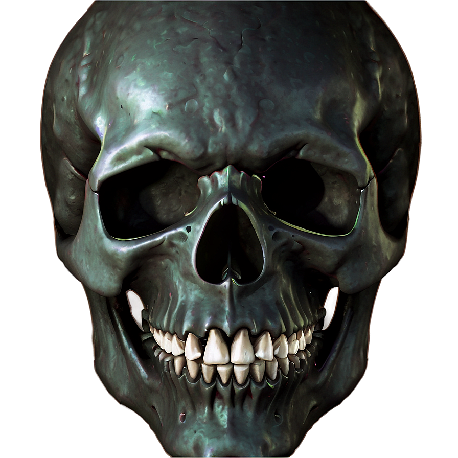 Sinister Black Skull Image Png Xci8 PNG