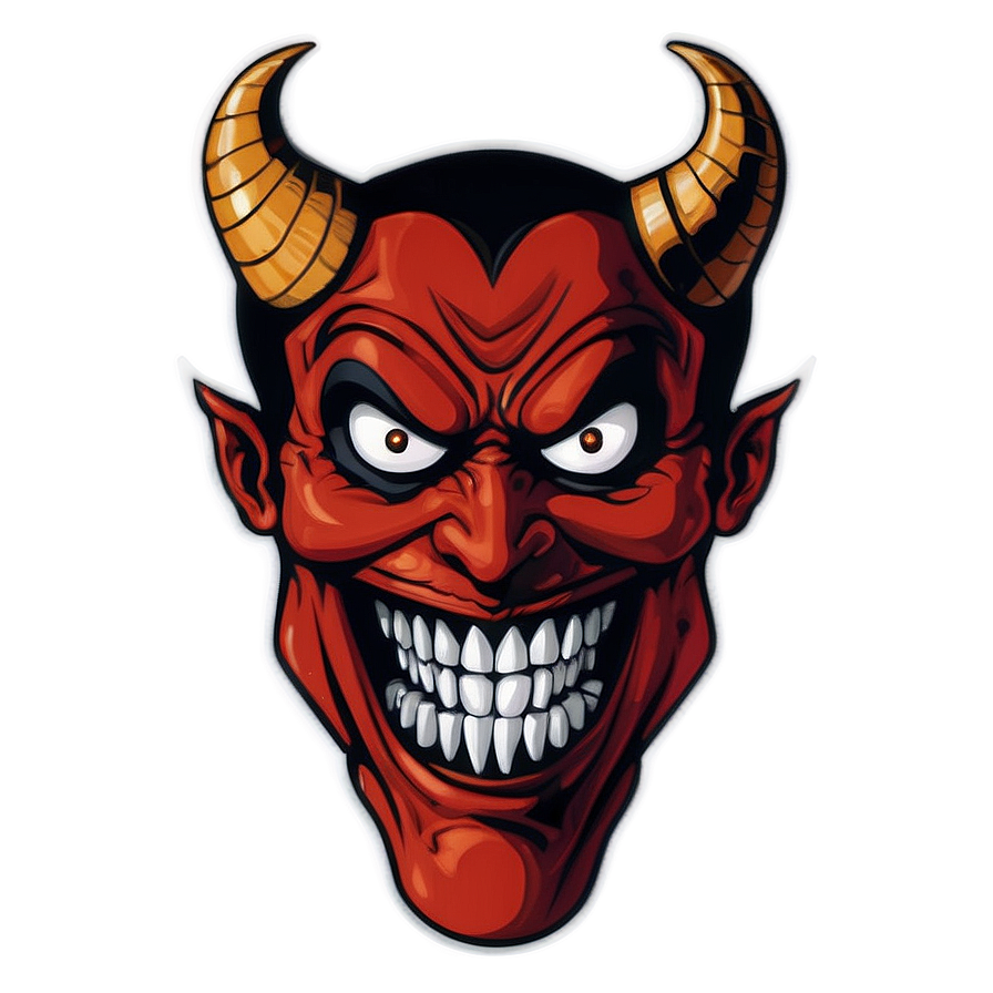 Download Sinister Devil Face Png Nkj76 | Wallpapers.com