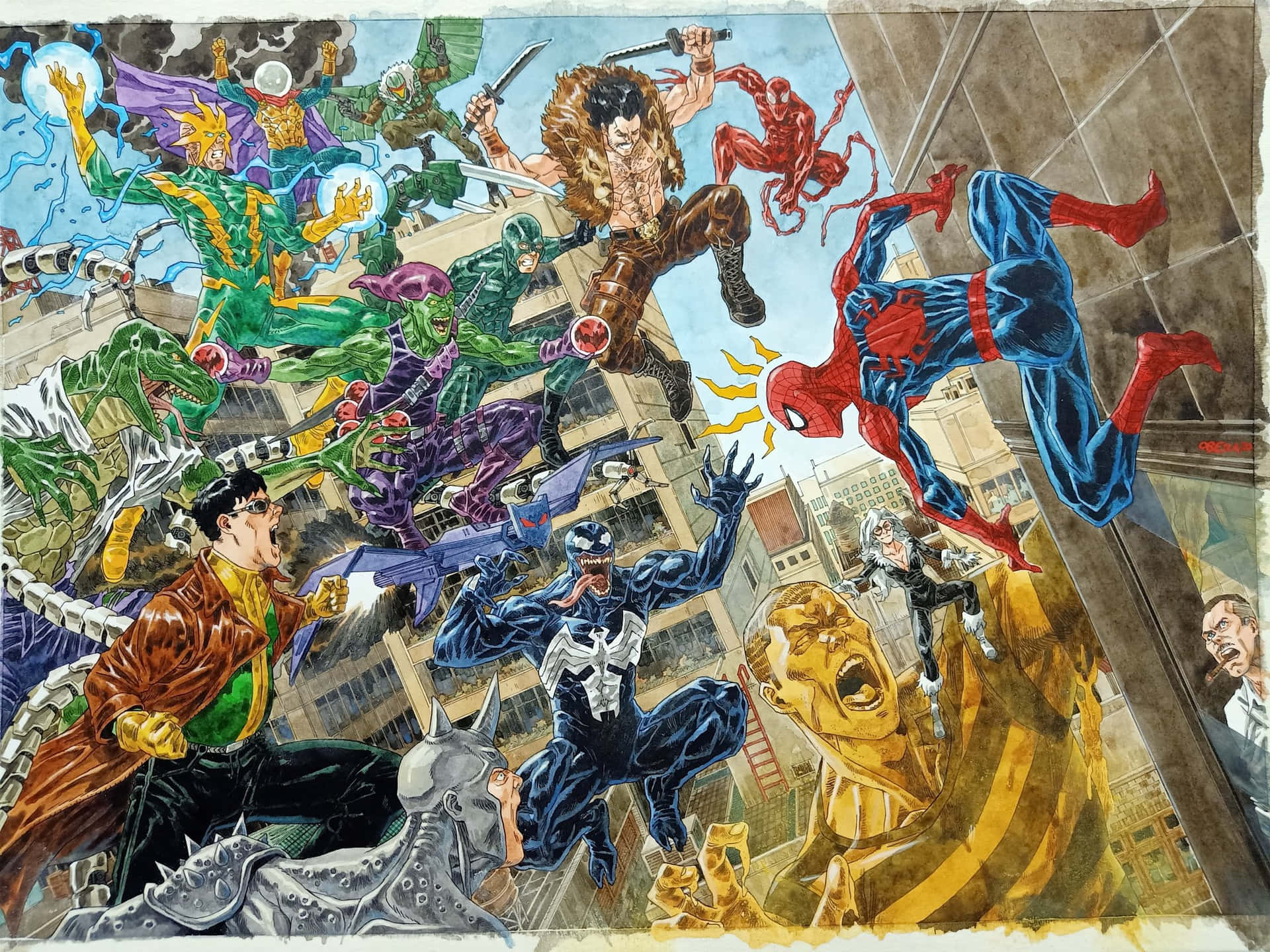 The Sinister Six Assemble Wallpaper