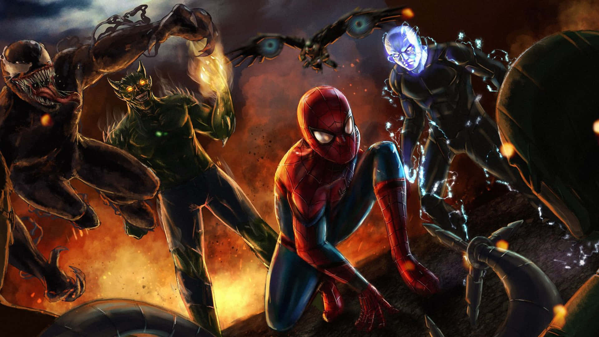 Sinister Six - The Ultimate Villainous Teamup Wallpaper