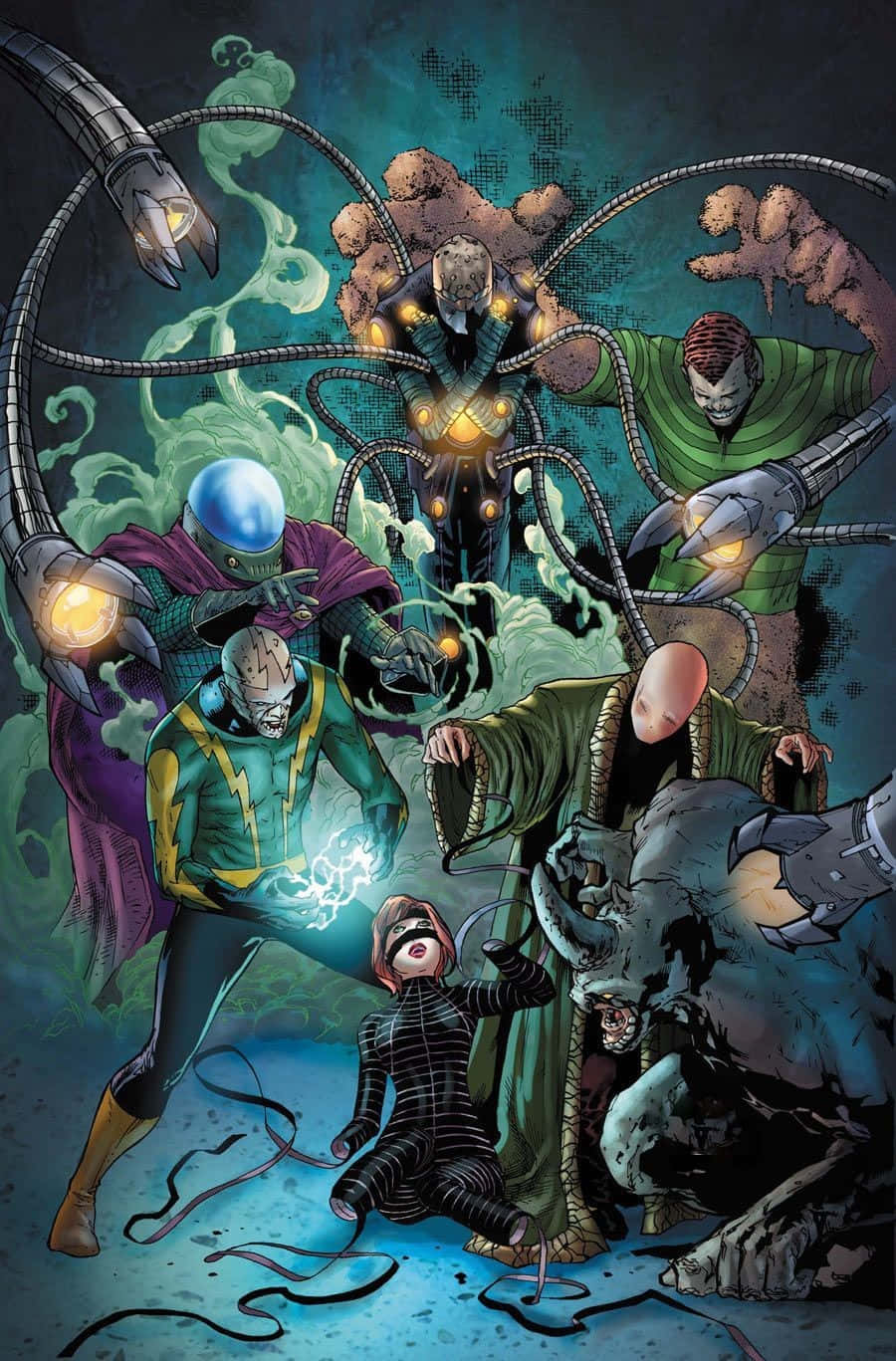 The Sinister Six: Ultimate Villains of Spider-Man Wallpaper