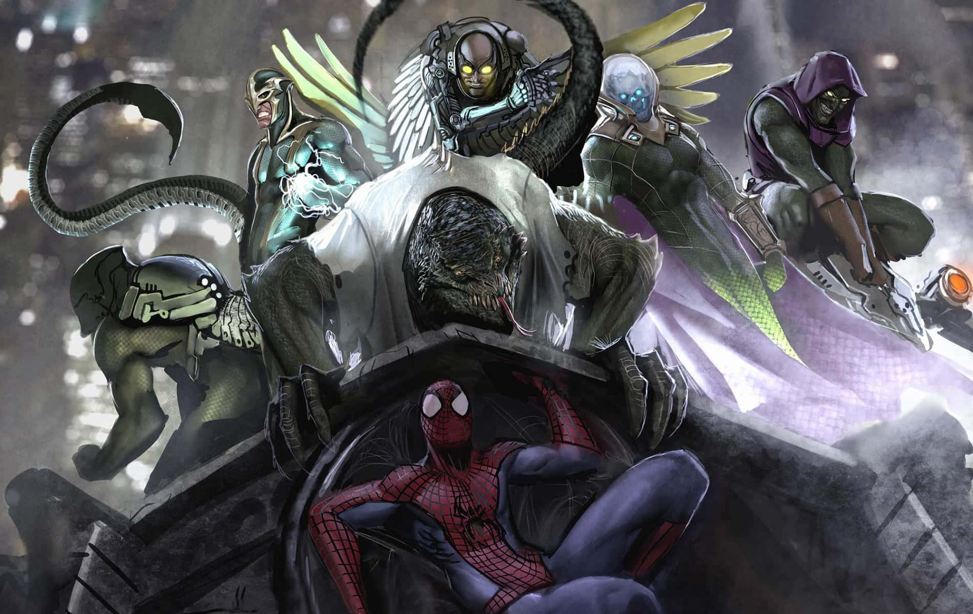 Affrontement Des Sinister Six Fond d'écran