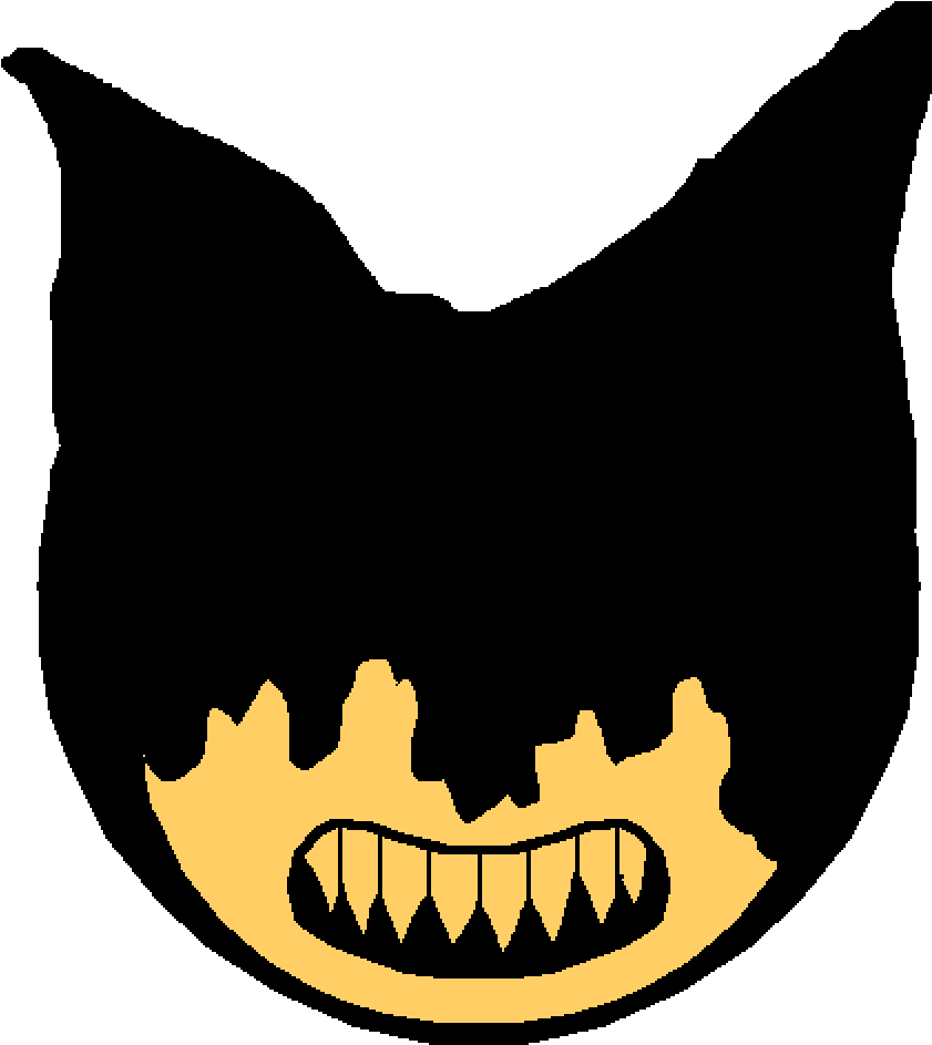 Sinister Smiling Bat Silhouette PNG