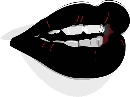 Sinister Smiling Mouth Vector SVG