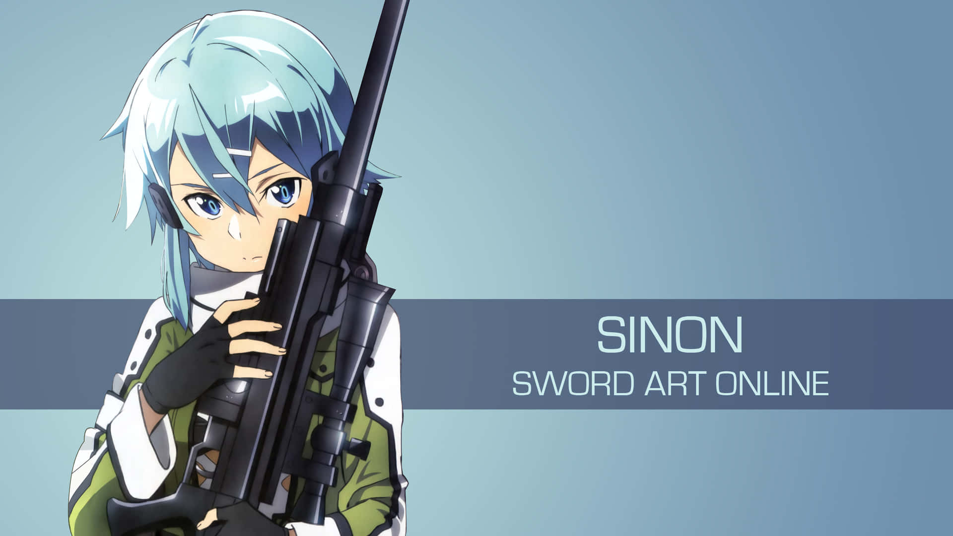 Sinon, the brave warrior fighting against monsters Wallpaper