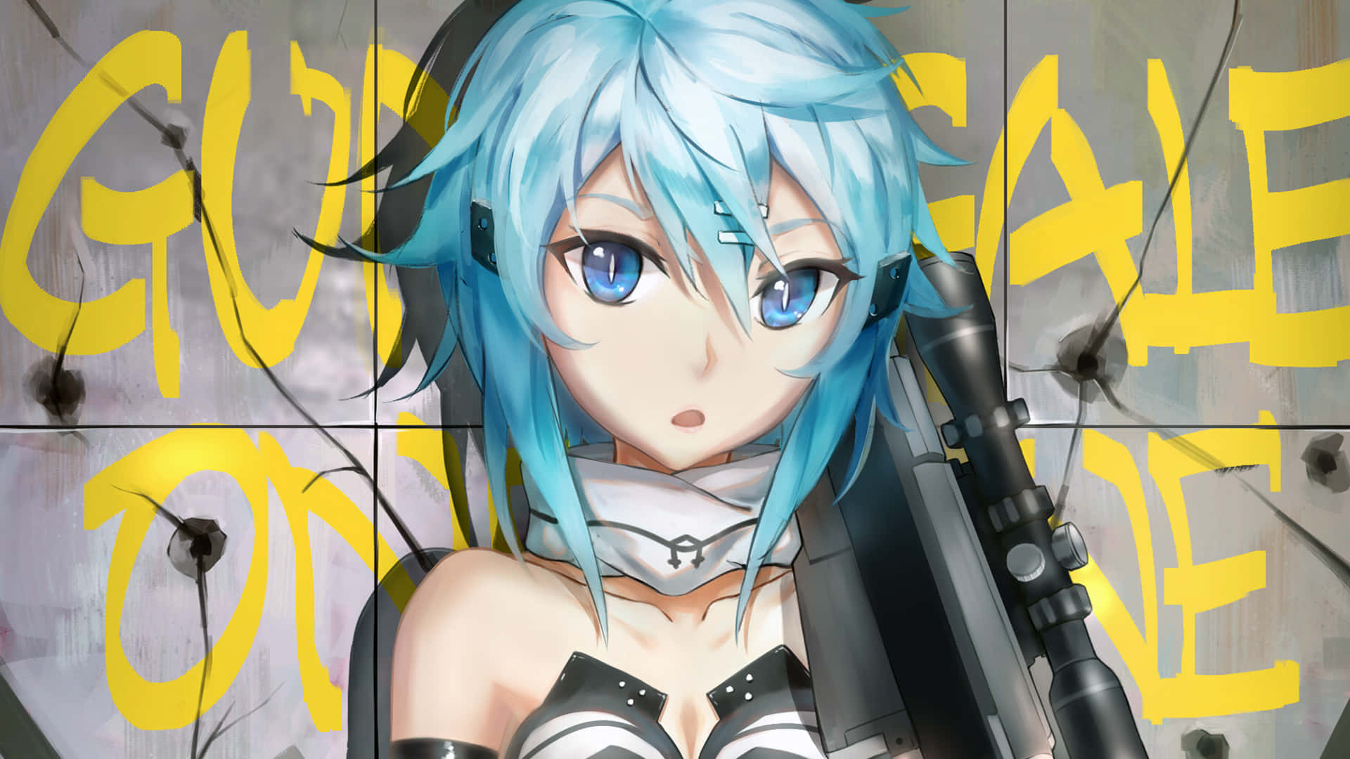 Sinon steps up to the challenge Wallpaper