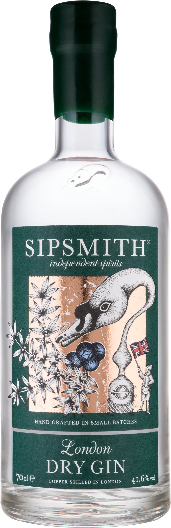 Sipsmith London Dry Gin Bottle PNG