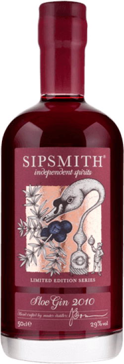 Sipsmith Sloe Gin2010 Bottle PNG