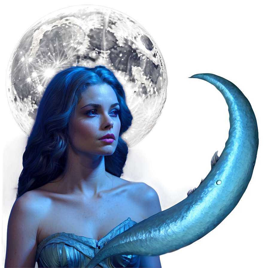 Siren In Moonlight Png Uos PNG