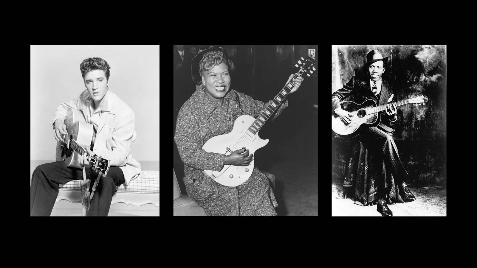 Irmãrosetta Tharpe, Elvis Presley, Robert Johnson. Papel de Parede
