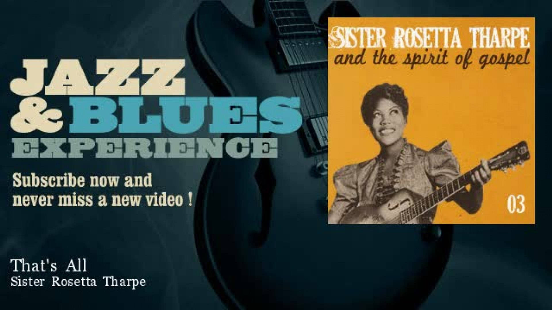 Søster Rosetta Tharpe Jazz & Blues oplevelse Poster Art Tapete Wallpaper