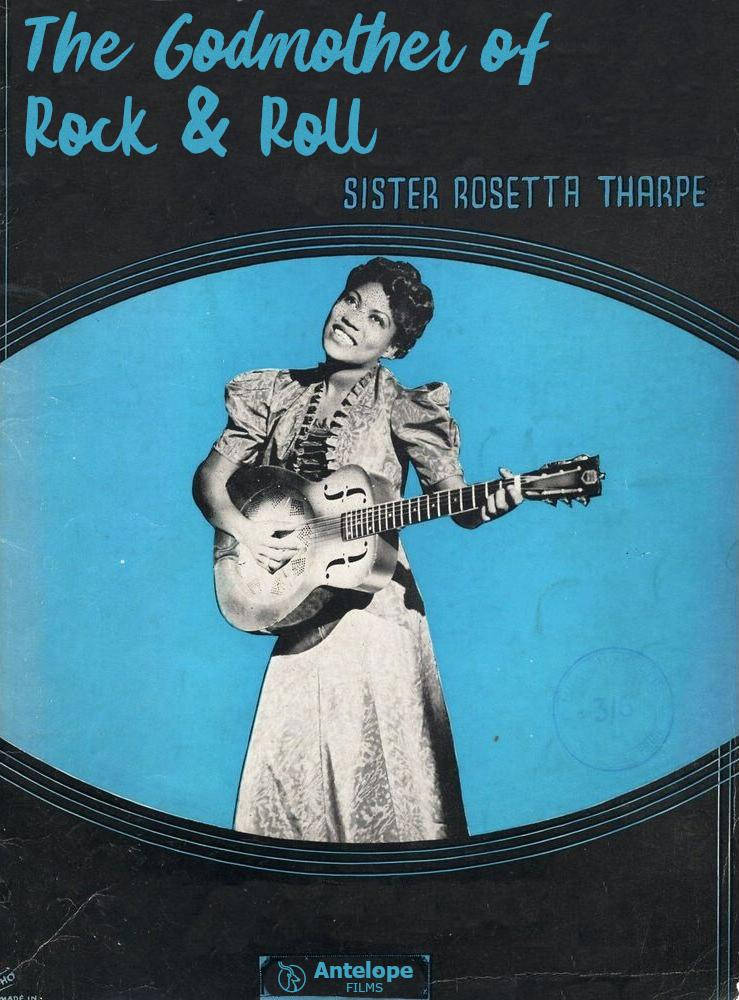 Artedigitale Di Sister Rosetta Tharpe Rock N Roll Sfondo