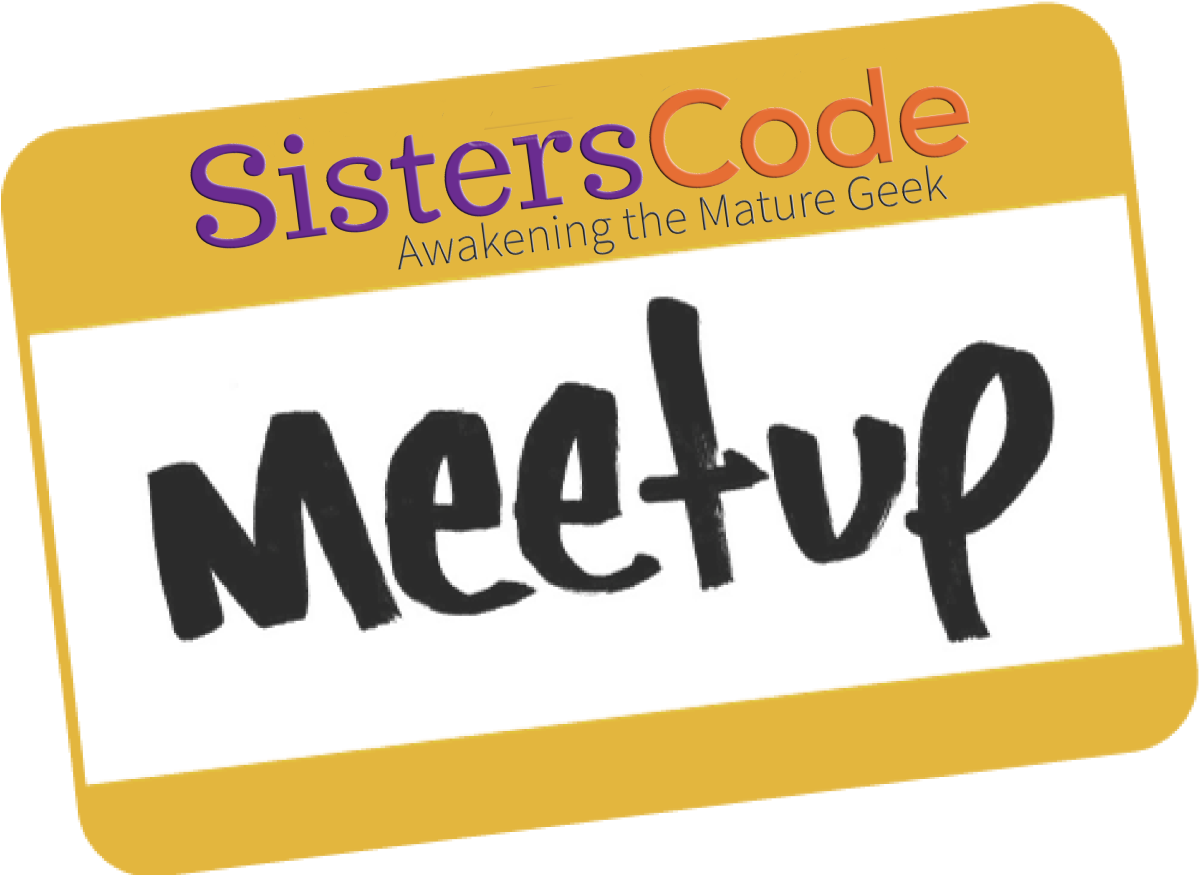 Sisters Code Meetup Signage PNG