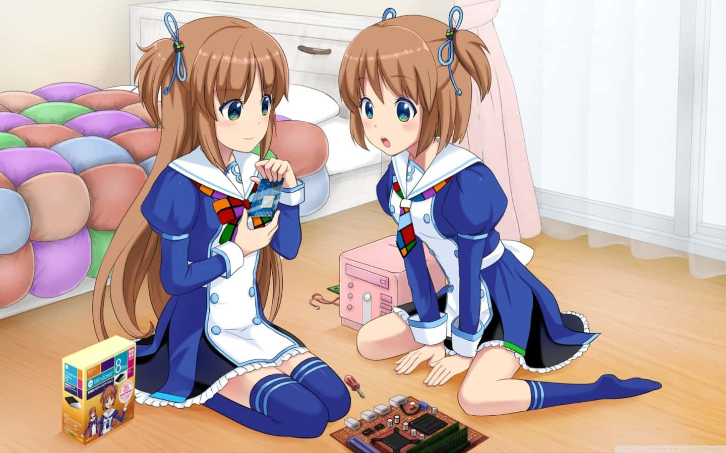 Anime Sisters Billeder Tapet