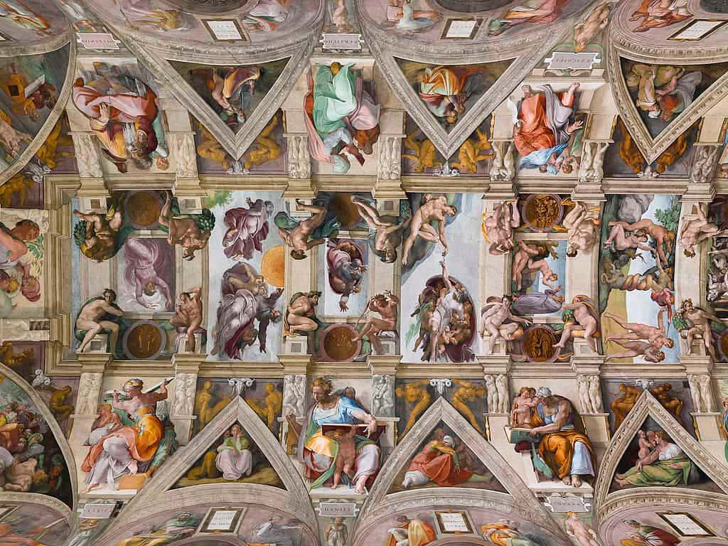 Sistine Chapel Takfresker Bakgrunnsbildet