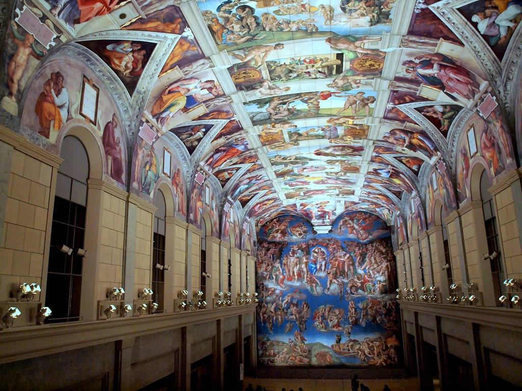 Det Sixtinske Kapel 1024 X 768 Wallpaper