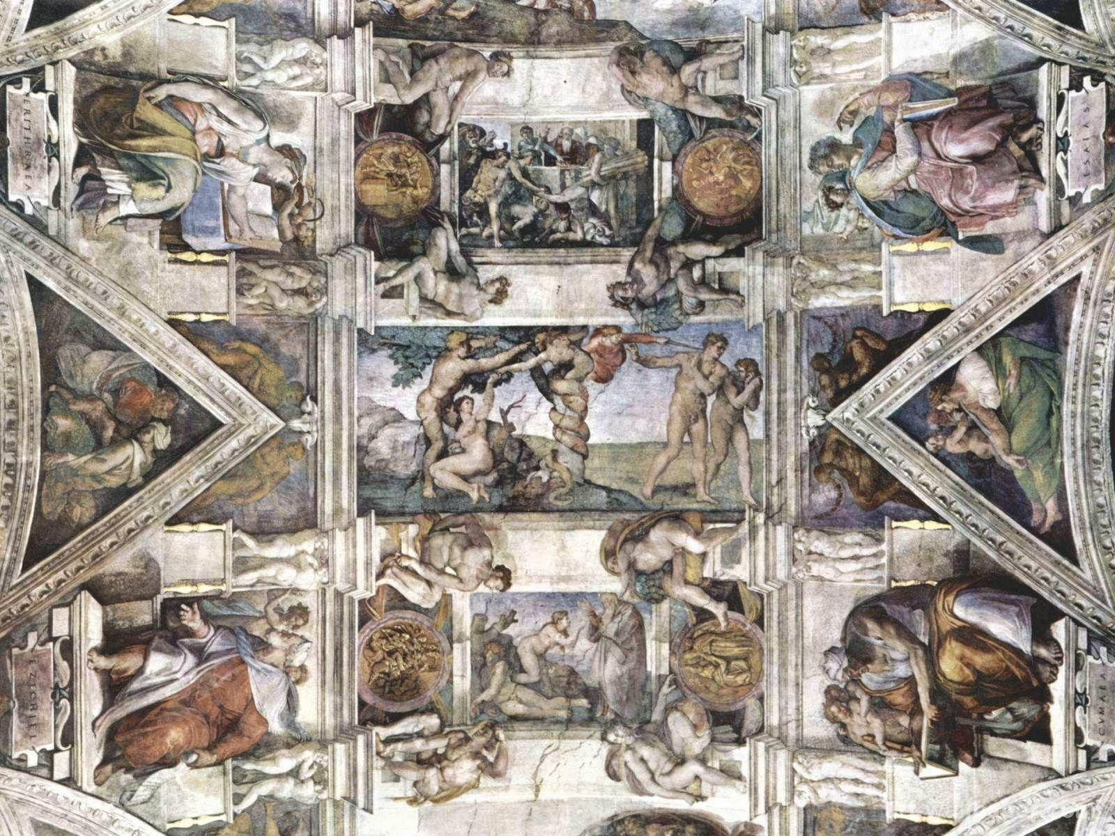 Det Sixtinske Kapel 1600 X 1200 Wallpaper