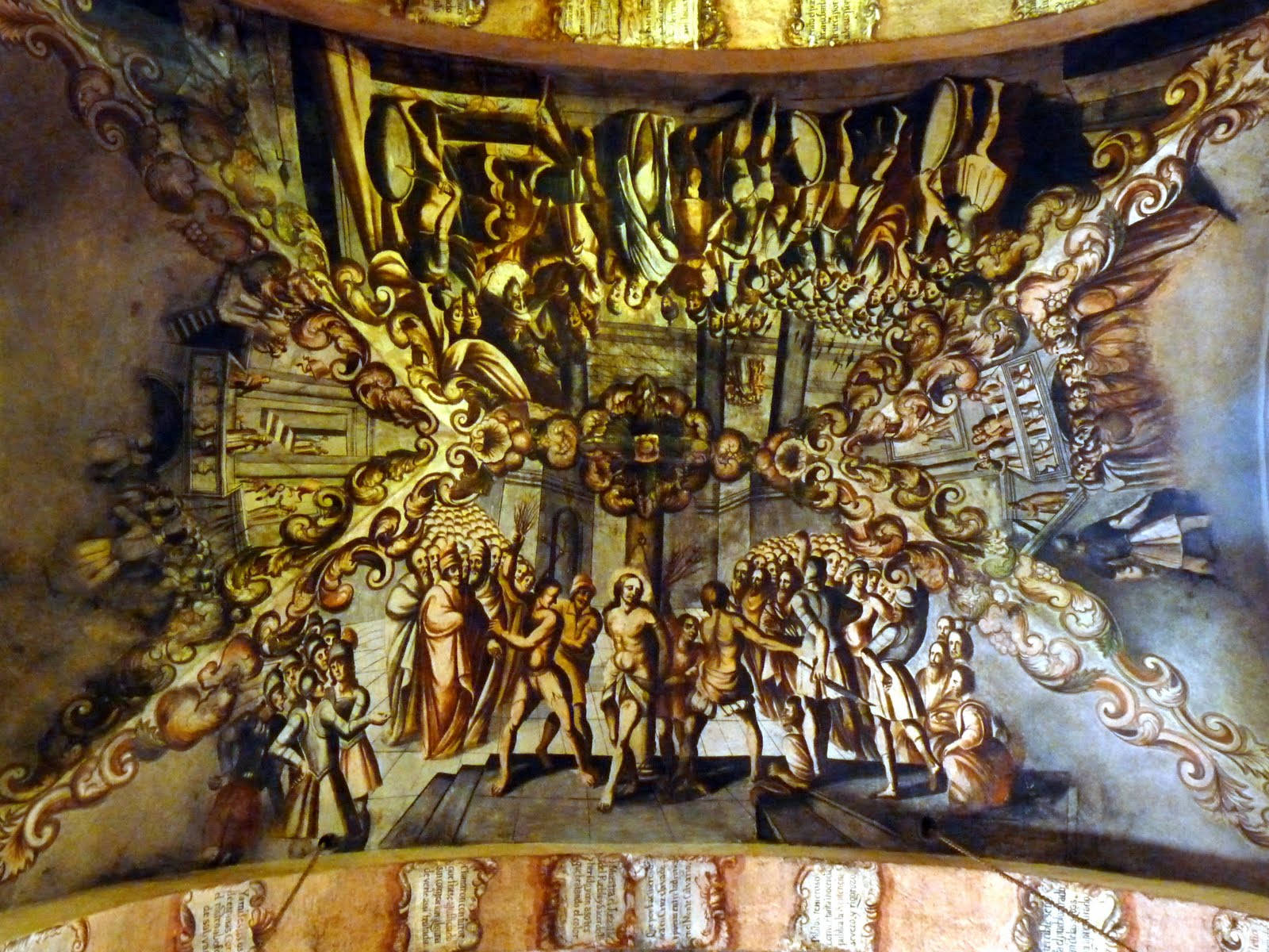 Frescodella Passione Della Cappella Sistina Sfondo