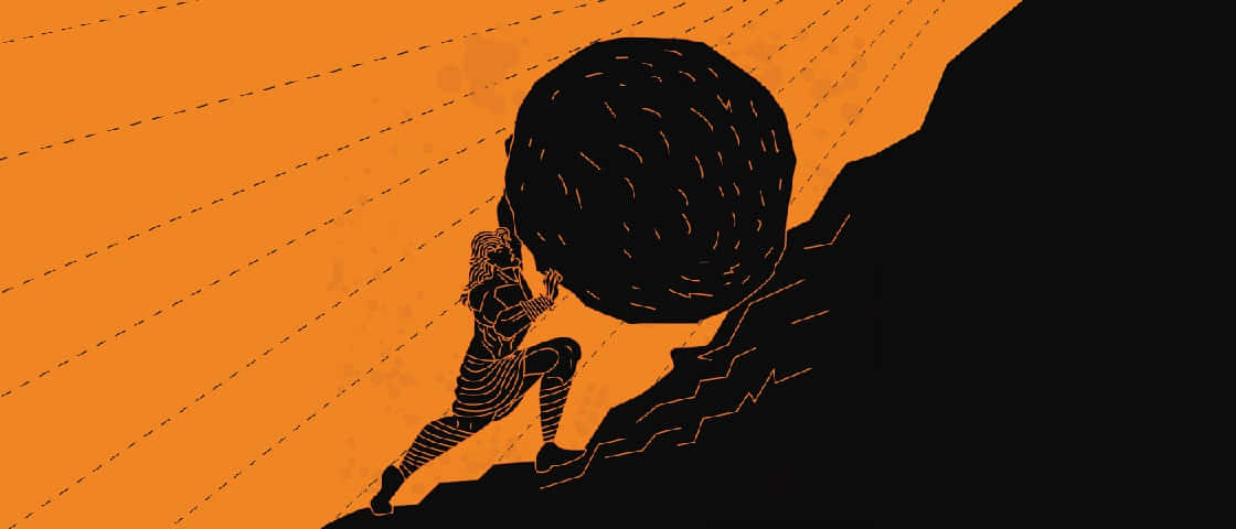 Sisyphus Eeuwige Strijd.jpg Achtergrond