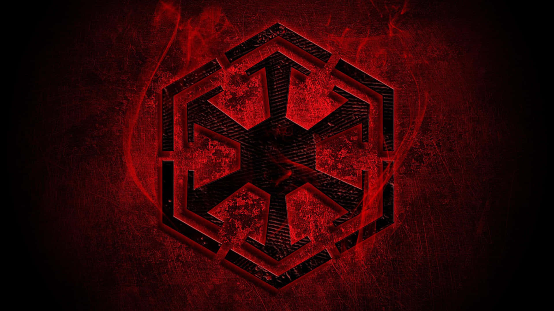 Sith Imperial Hexagonal Logo Wallpaper