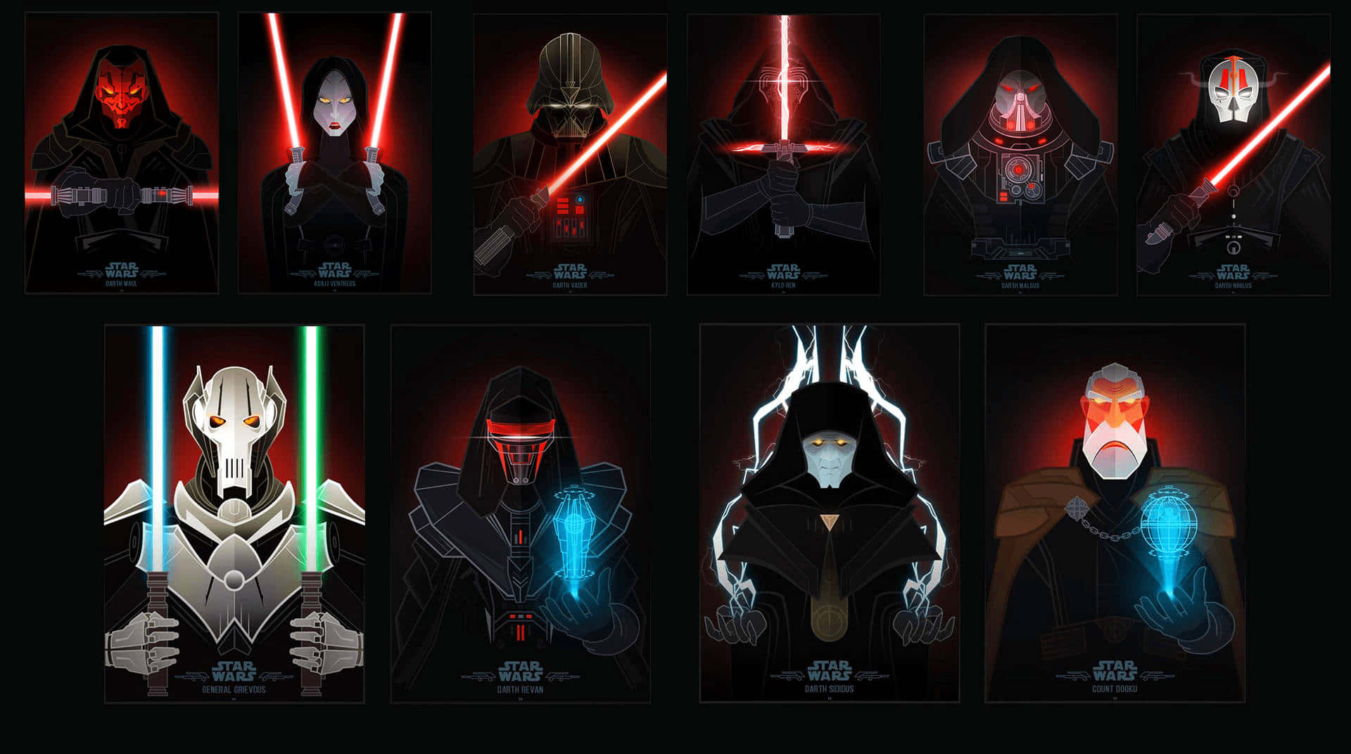 The power of the dark side is strong." Wallpaper