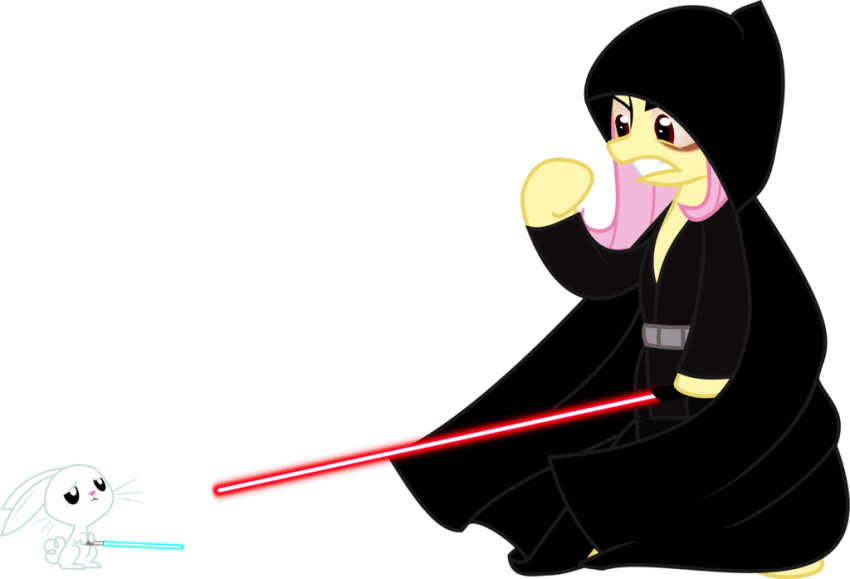 Sith Ponyand Jedi Bunny Duel PNG