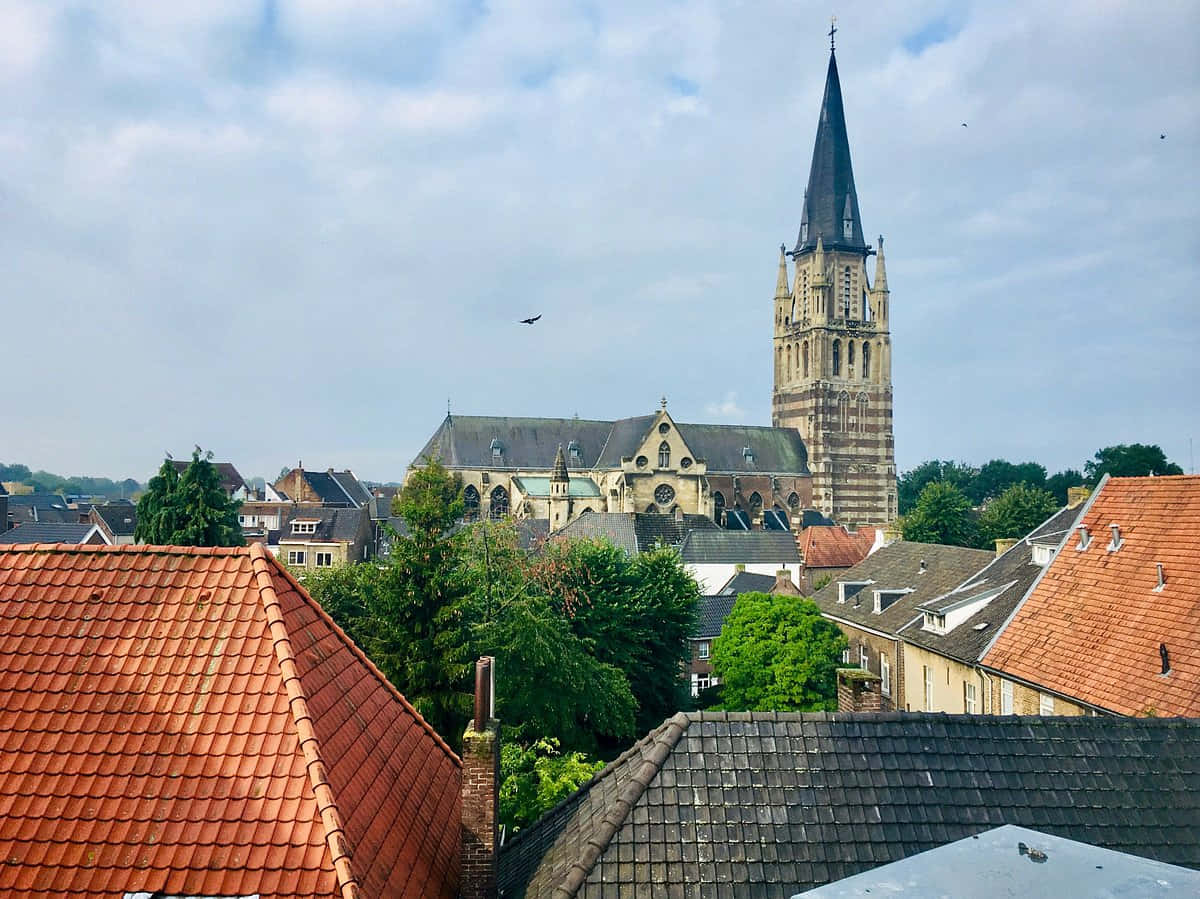 Sittard Cityscapewith Church Tower Wallpaper