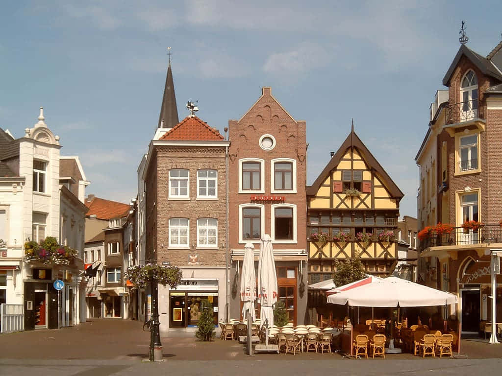 Alun-alun Pasar Sittard Eropa Wallpaper