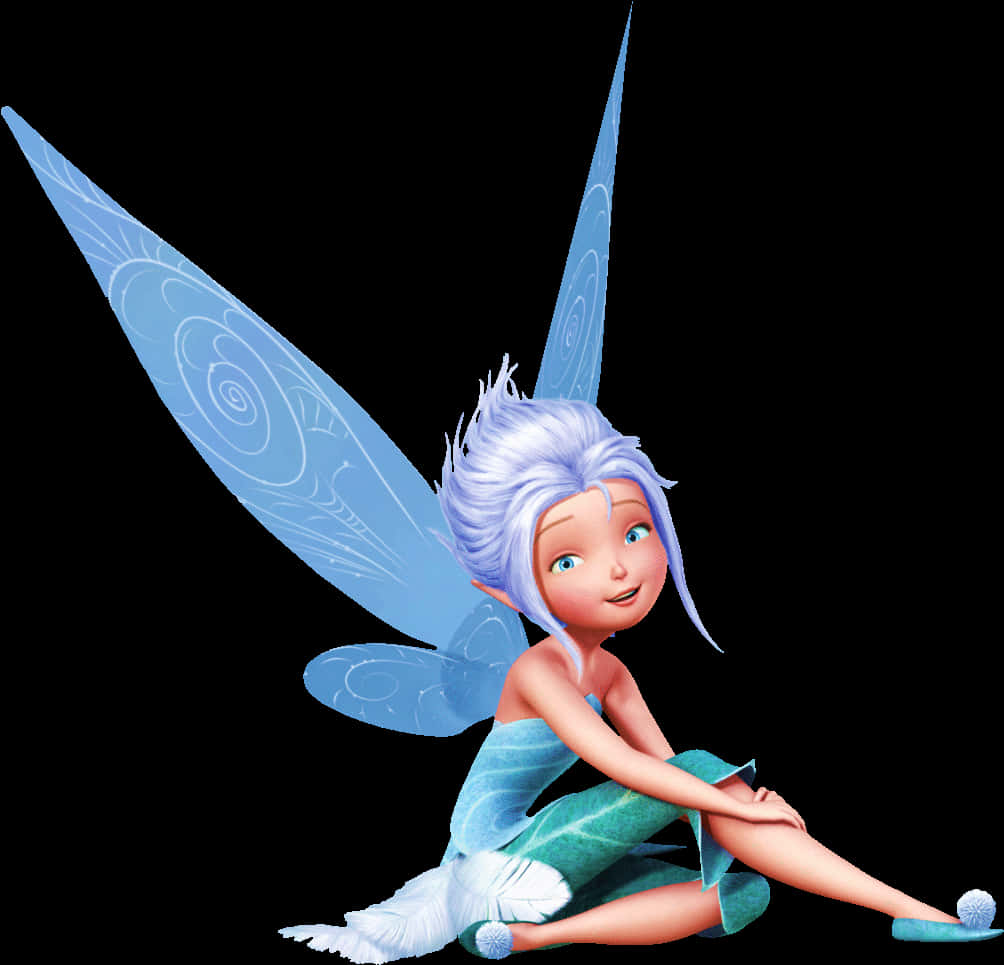 Sitting Frost Fairy PNG